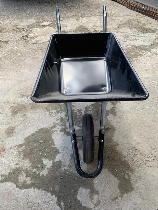 New black wheelbarrow